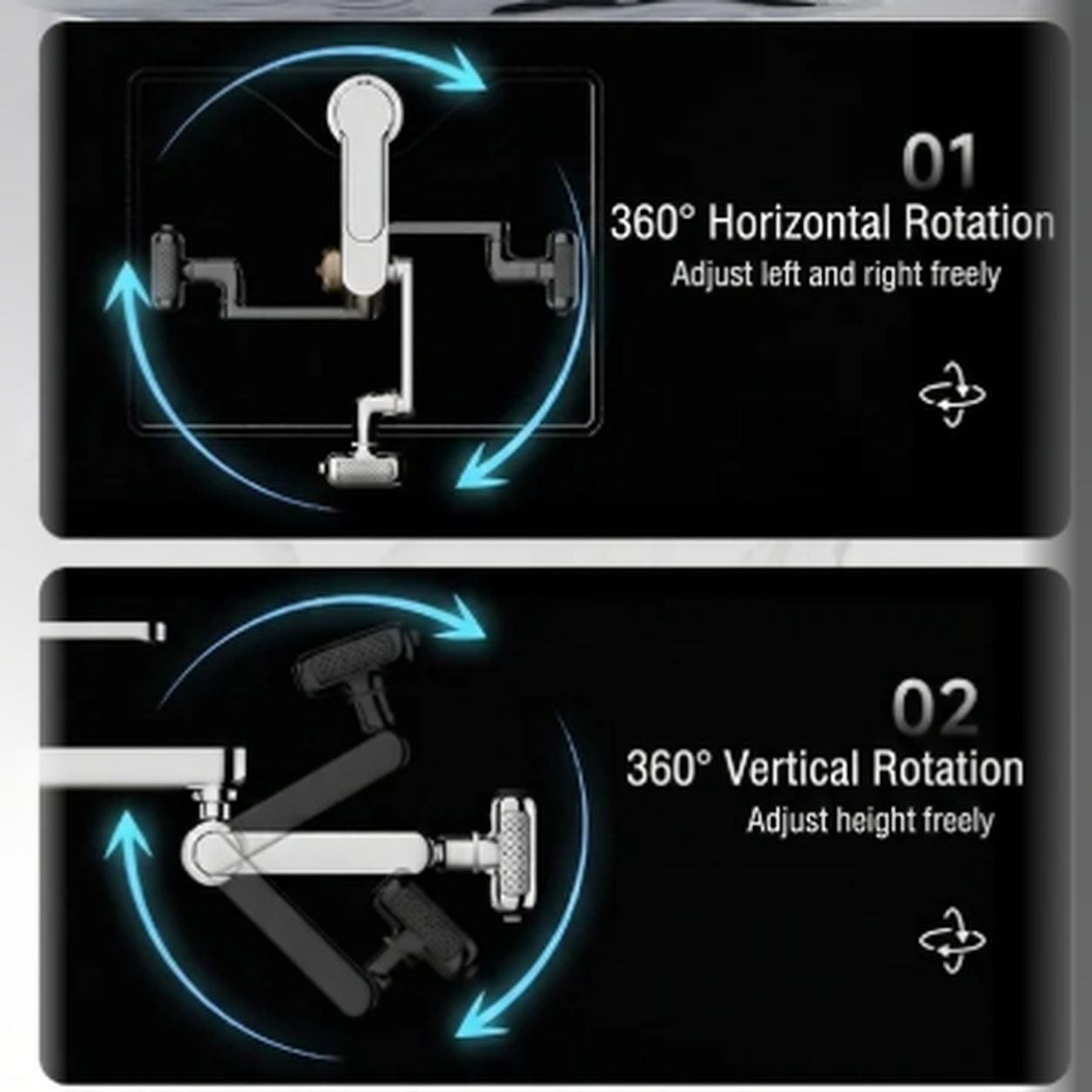 Rotating Faucet Extender with Filter