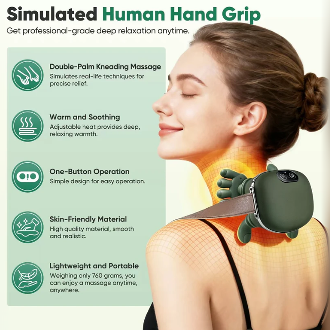 Wireless Neck Massager with Heat