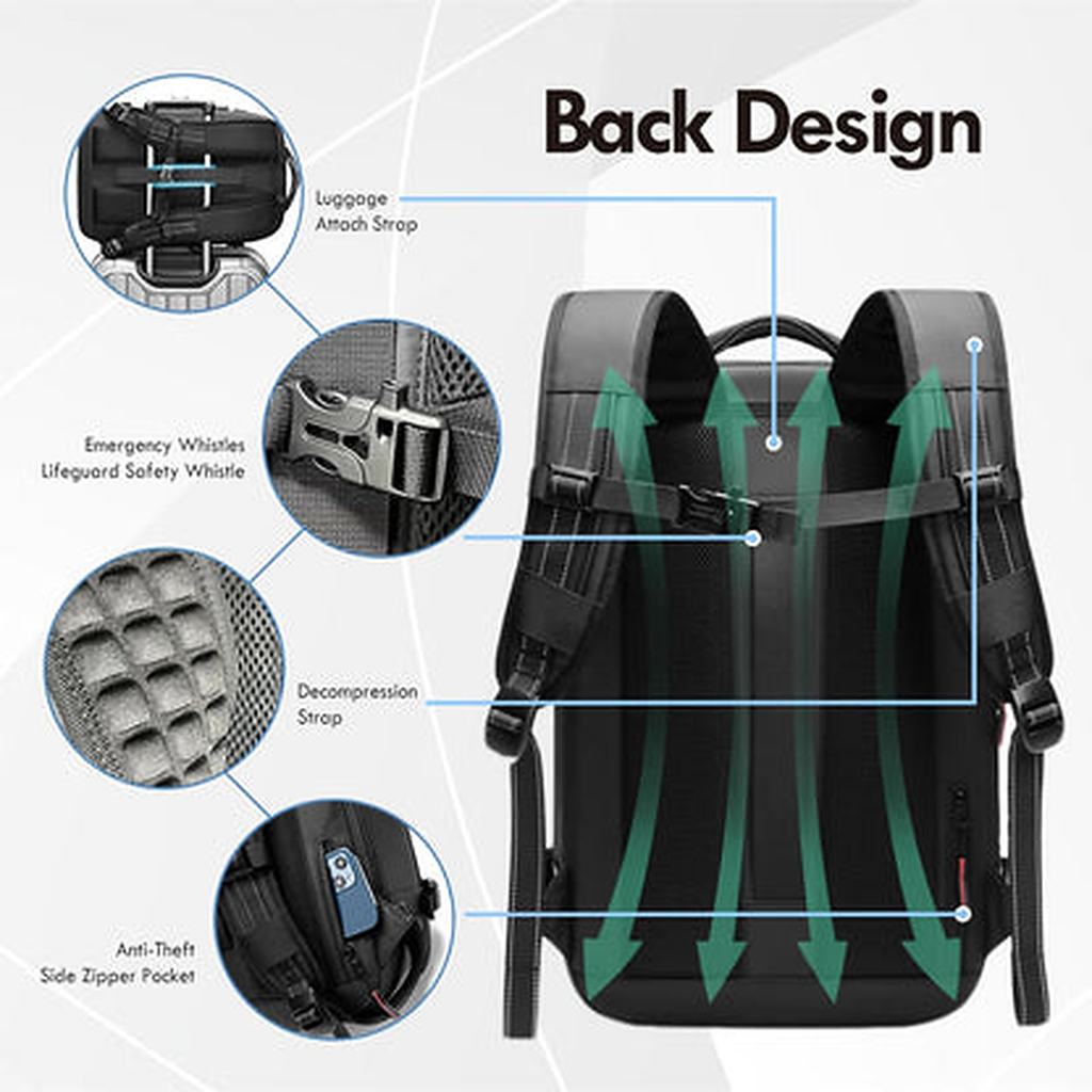 Vacuum Compression Travel Backpack