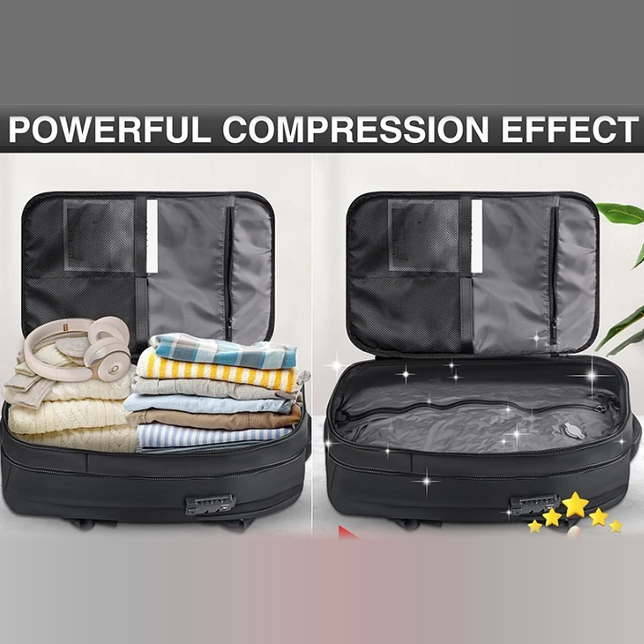 Vacuum Compression Travel Backpack