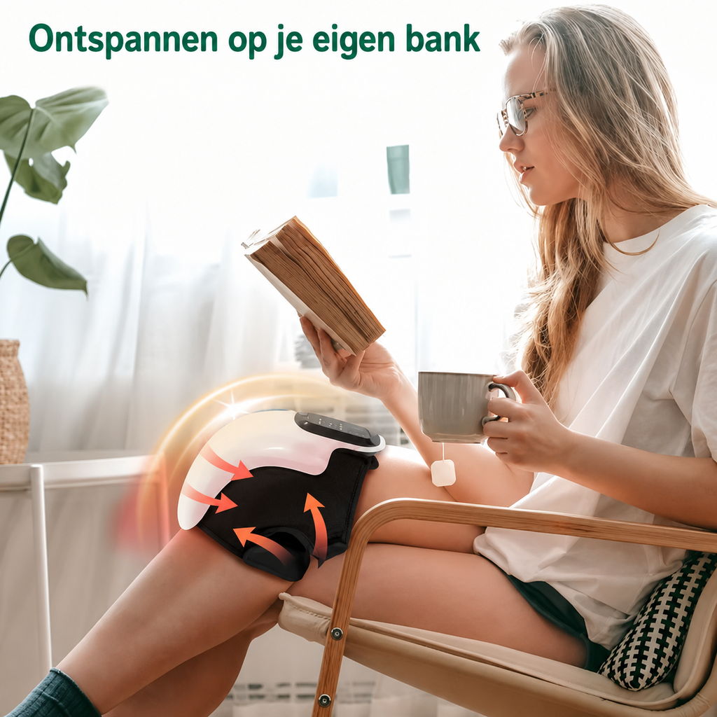 Elektrische kniemassager met warmte