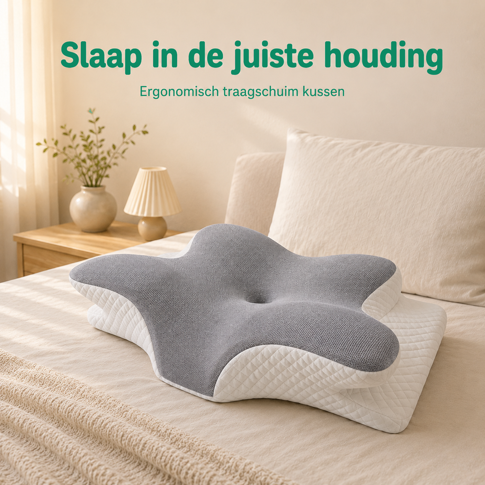 Ergonomisch traagschuim nekkussen