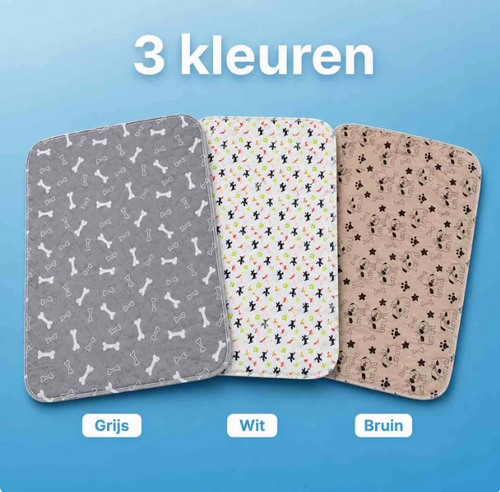 Wasbare plasmat voor honden (2-pack)